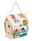 Toysmith Beetle & Bee Paint A Bird Base - DIY Kid Art Craft Outdoor Birdhouse Kit, 5.25" x 7" x 6.5", Fully Assembled to Decorate- 4 Paints, 1 Brush, Chain for Tree Hanging, Age 3+